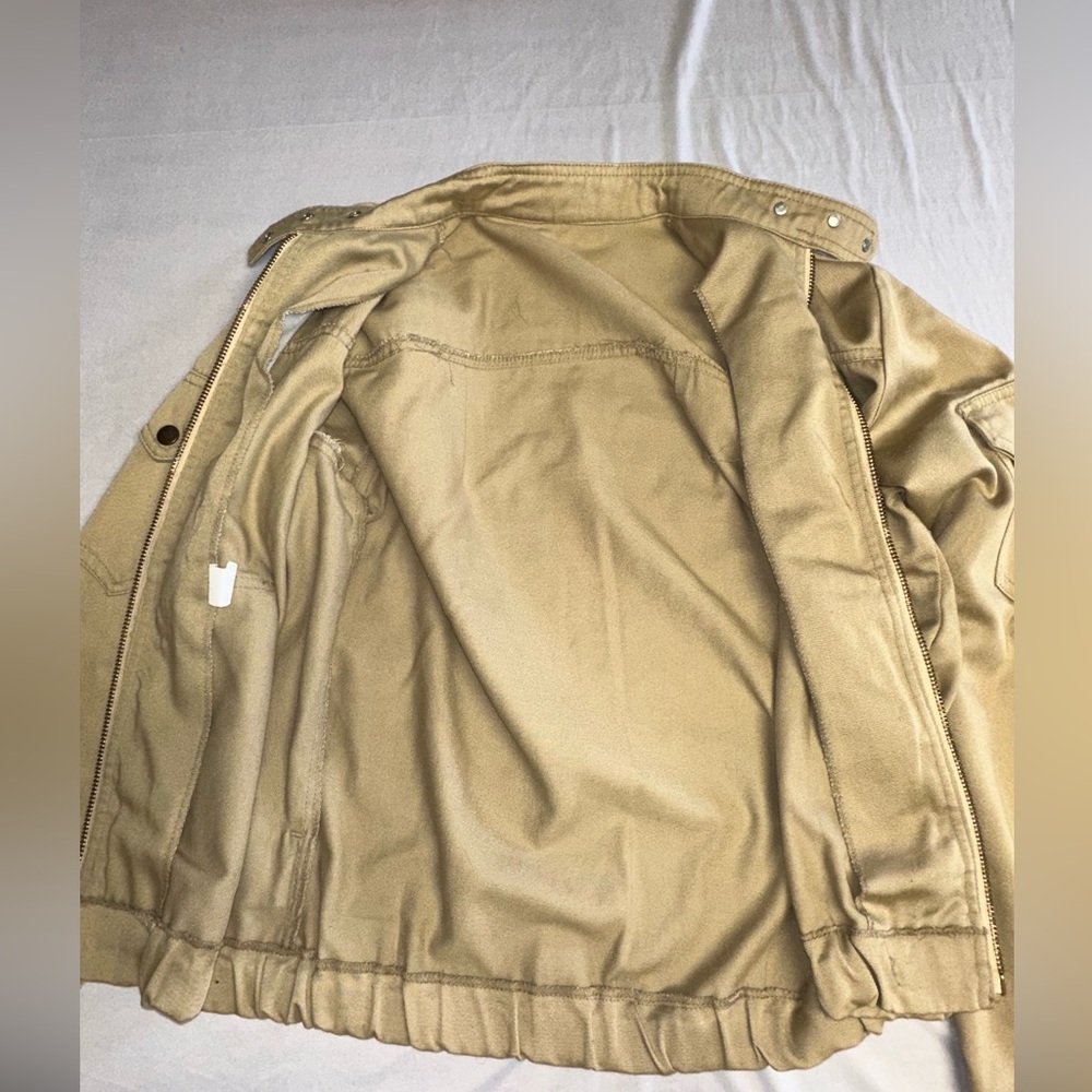 Liberty • Vintage Bomber Jacket • Khaki Size 40 - Picture 7 of 8